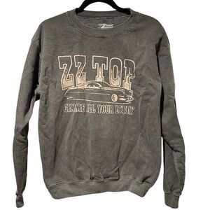 ZZ Top Women’s Medium grey sweatshirt